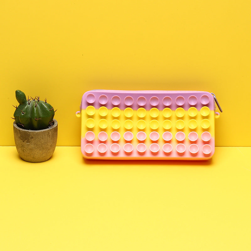 Wholesale Silicone Decompression Suction Cup Pen Bags